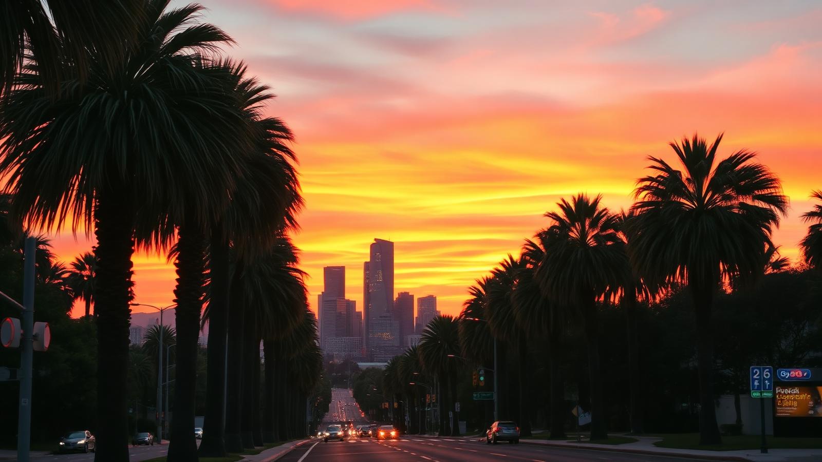 Landschap bij Los Angeles
